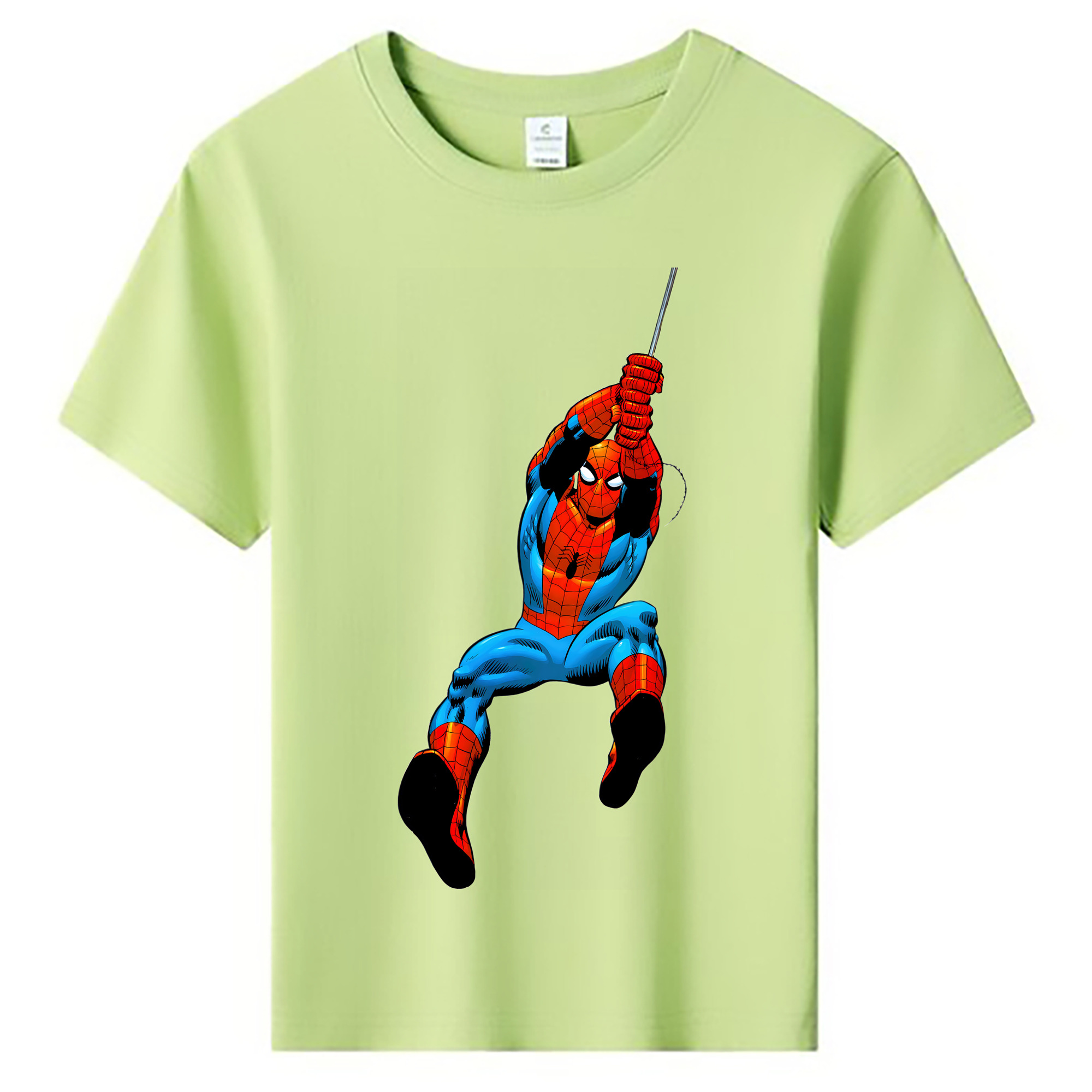 （画像用） Spider Man スパイダーマン 綿100％キッズTシャツ（フロントプリント）